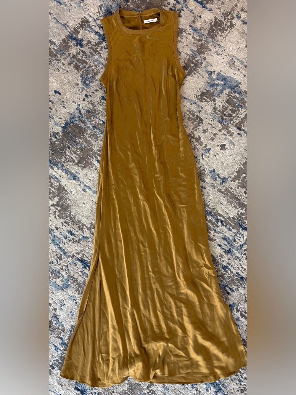 Unsubscribed Women’s Mustard Yellow Maxi Silk Dress 6